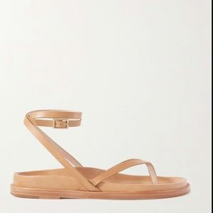 Brand new Porte & Paire beige sandals-39.5